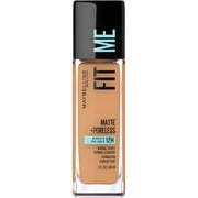 Maybelline Fit Me Matte + Poreless Liquid Foundation Makeup, Oil-Free, 330 Toffee, 1 fl oz