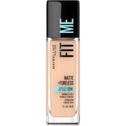 Maybelline Fit Me Matte + Poreless Liquid Foundation Makeup, Soft Sand, 1 oz