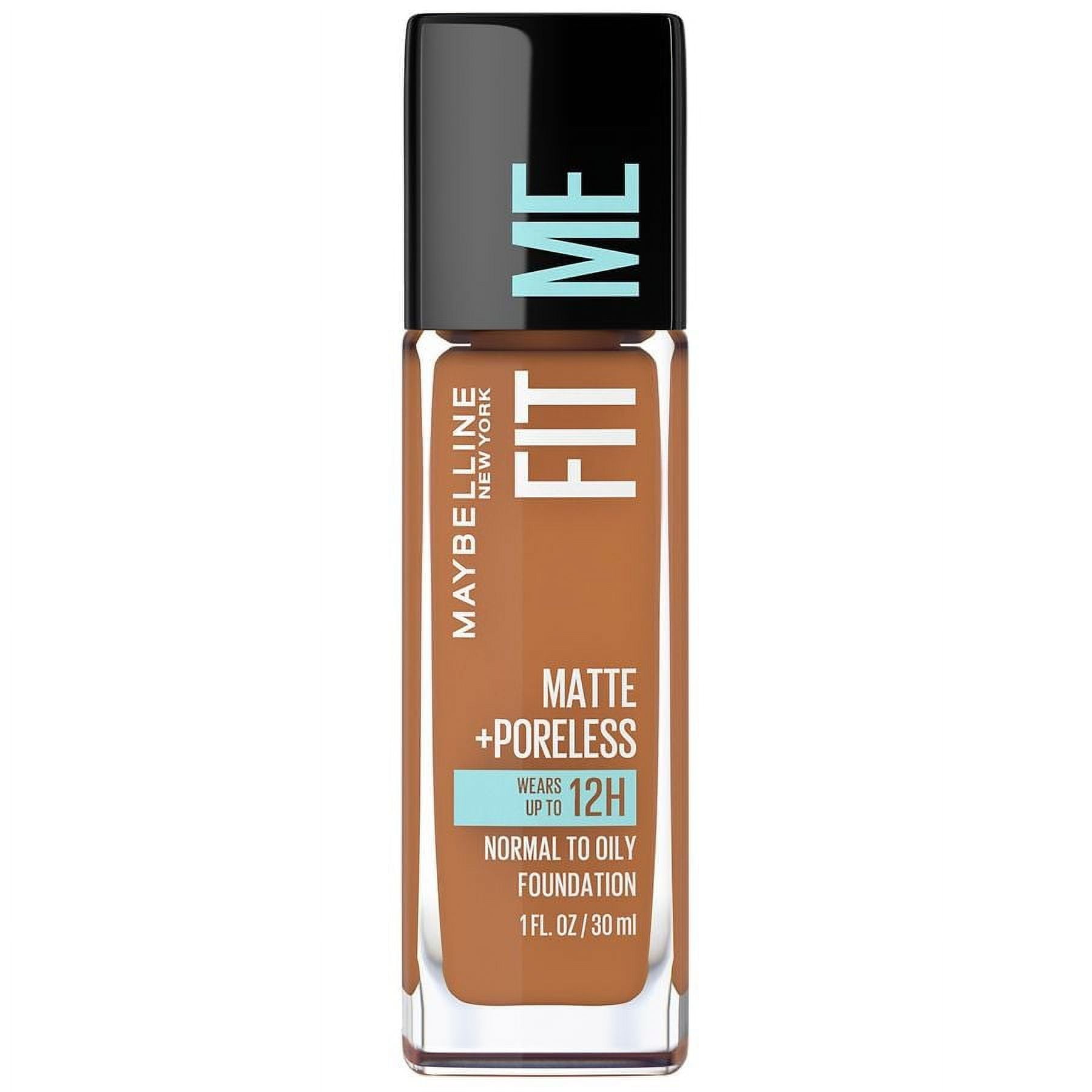 Maybelline Fit Me Matte + Poreless Liquid Foundation Makeup, Warm 