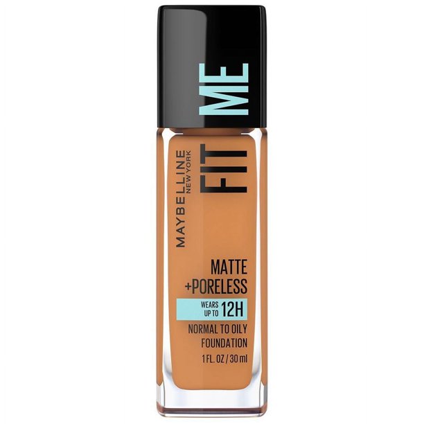 Maybelline Fit Me Matte + Poreless Liquid Foundation Makeup, Warm Sun