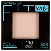 Maybelline Fit Me Matte Poreless Pressed Face Powder Makeup, Porcelain , 0.29 oz