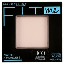 Maybelline Fit Me Matte Poreless Pressed Face Powder Makeup, Translucent, 0.29 oz