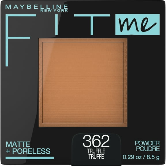 Maybelline Fit Me Matte Poreless Pressed Face Powder Makeup, Truffle, 0.29 oz.