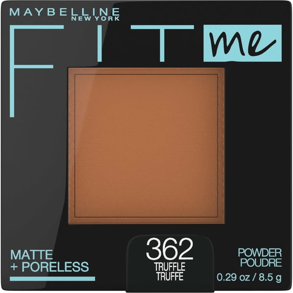 Maybelline Fit Me Matte Poreless Pressed Face Powder Makeup, Truffle, 0.29 oz.