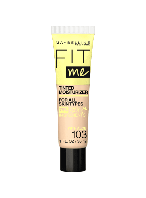 Maybelline Fit Me Tinted Moisturizer, Natural Coverage, 103, 1 fl oz