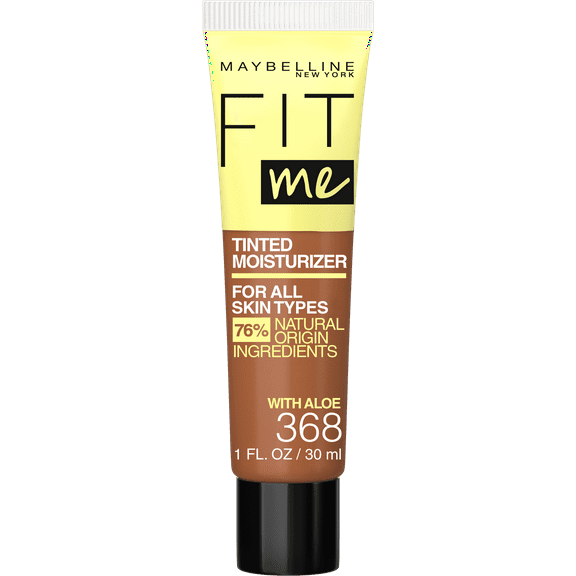 Maybelline Fit Me Tinted Moisturizer, Natural Coverage, Face Makeup, 368, 1 fl. oz.