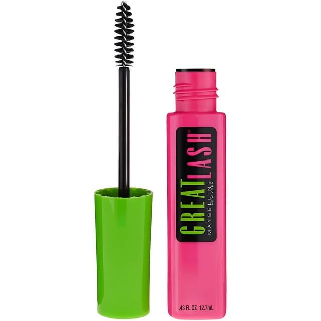 Maybelline Great Lash Washable Volumizing Natural Looking Mascara, Brownish Black, 0.43 fl oz