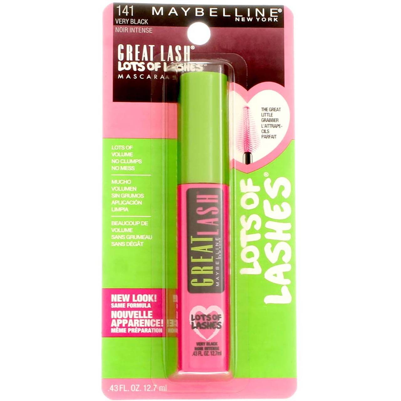 Maybelline Great Lash Lots of Lashes Washable Mascara Very Black 141 043 oz
