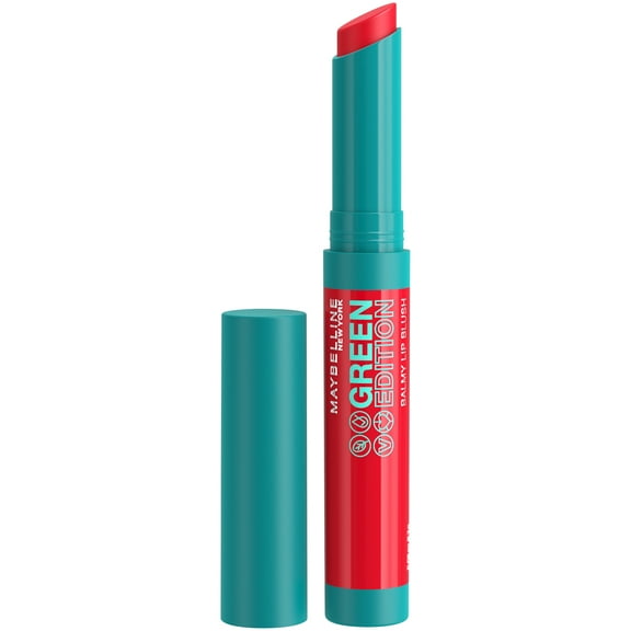 Maybelline Green Edition Balmy Lip Blush, Formulated With Mango Oil, Flare, 0.06 oz.