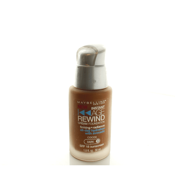 Maybelline Instant Age Rewind Cream Foundation Spf18 Cocoa Dark 3