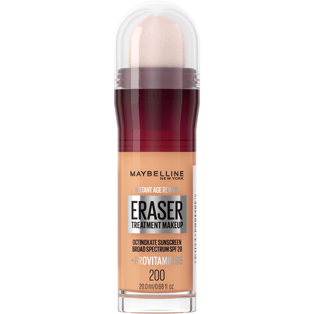 Maybelline Instant Age Rewind Instant Age Rewind Eraser Foundation, 200 ...