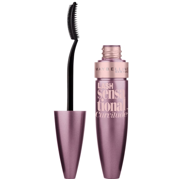 Maybelline Lash Sensational Curvitude Washable Mascara, Very Black, 0.33 fl oz