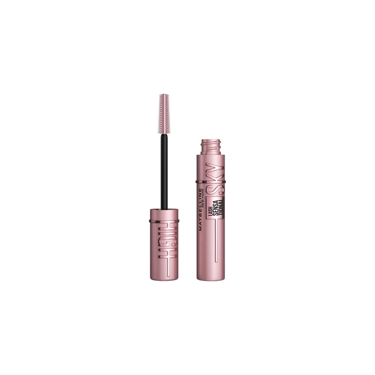 Maybelline Lash Sensational Sky High Washable Mascara Makeup Volumizing Lengthening Defining Curling Multiplying Buildable Formula True Brown