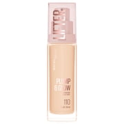 Maybelline Lifter Plump & Glow Foundation, Hyaluronic Acid, 110 Warm, 1 Piece