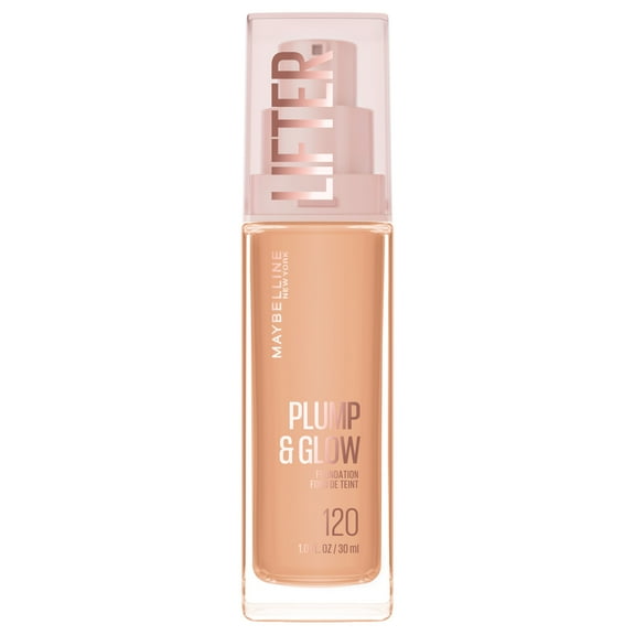 Maybelline Lifter Plump & Glow Foundation, Hyaluronic Acid, 120 Neutral, 1 Piece