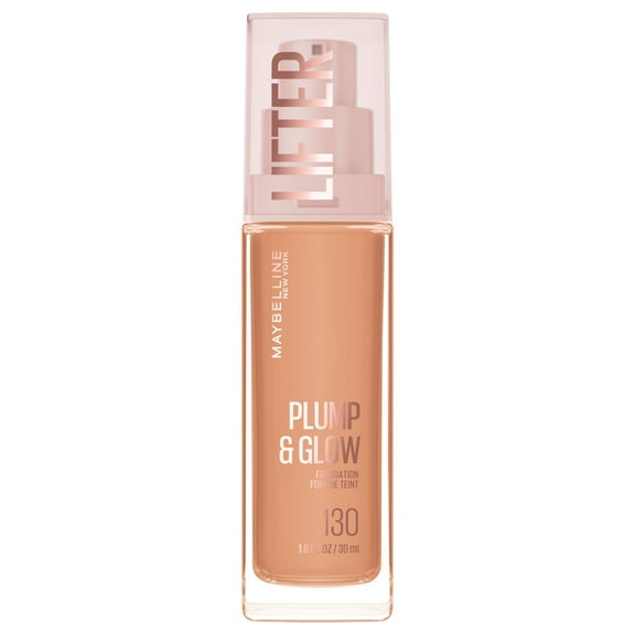 Maybelline Lifter Plump & Glow Foundation, Hyaluronic Acid, 130 Cool, 1 Piece