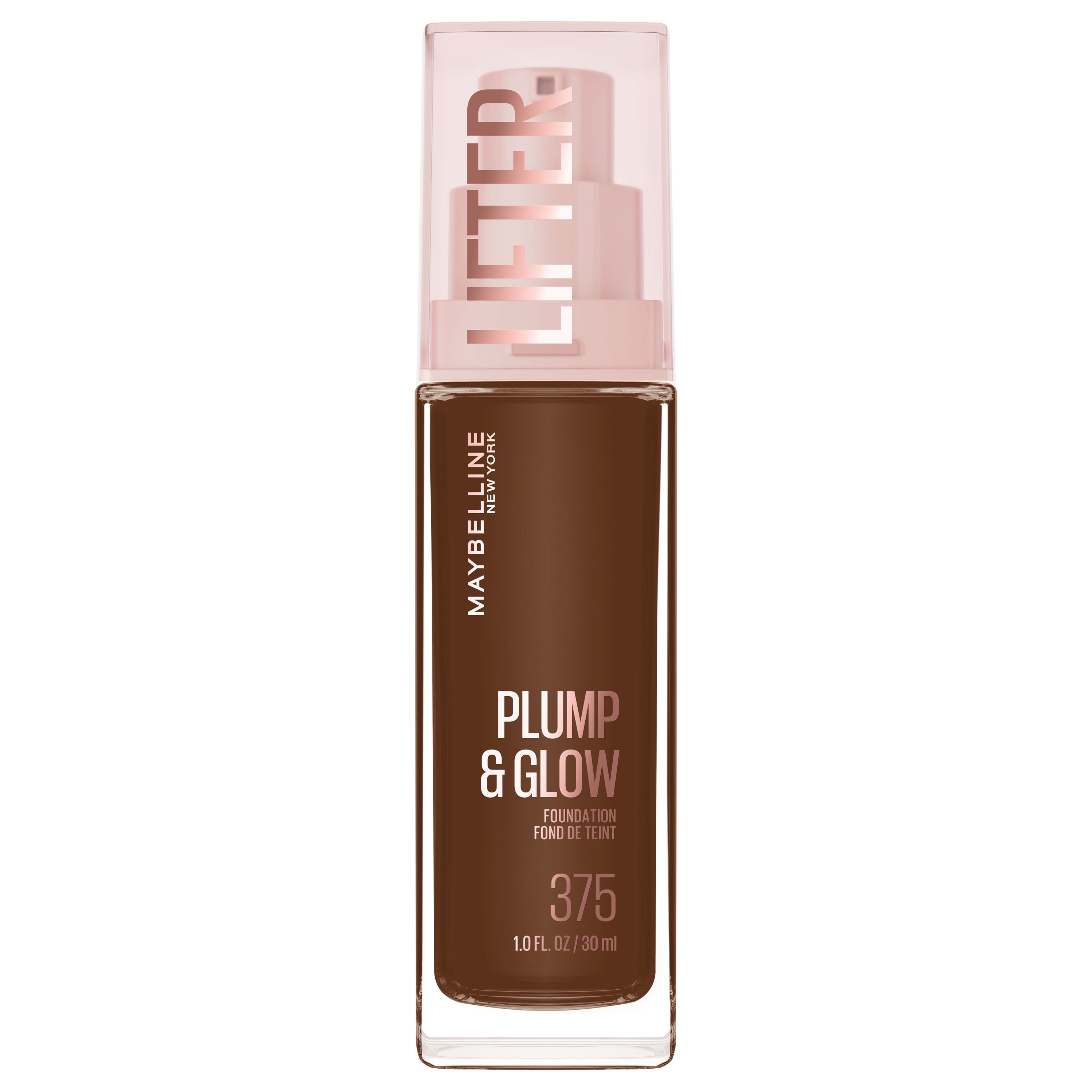 Maybelline Lifter Plump & Glow Foundation, Hyaluronic Acid, 375 Cool, 1 Piece