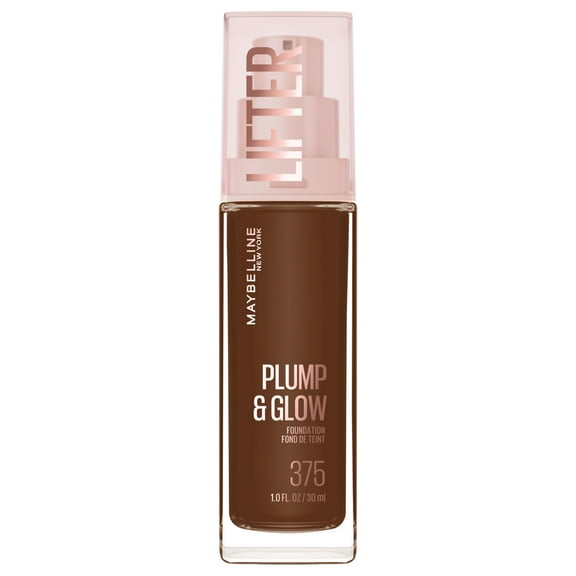 Maybelline Lifter Plump & Glow Foundation, Hyaluronic Acid, 375 Cool, 1 Piece