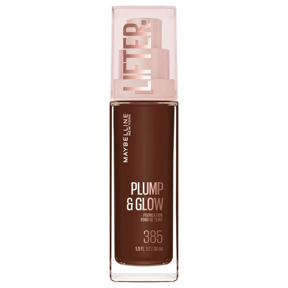 Maybelline Lifter Plump & Glow Foundation, Hyaluronic Acid, 385 Cool, 1 Piece