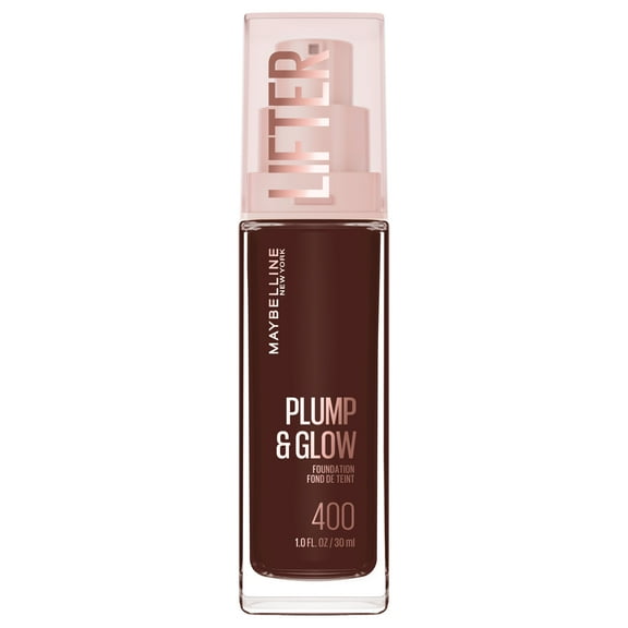 Maybelline Lifter Plump & Glow Foundation, Hyaluronic Acid, 400 Cool, 1 Piece