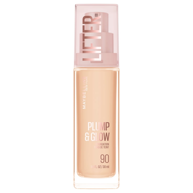 Maybelline Lifter Plump & Glow Foundation, 90 Neutral, 1pc