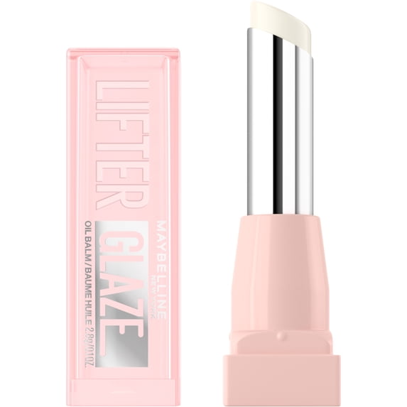 Maybelline Lifter Glaze Hydrating Lip Gloss Oil Balm with Hydrating Oil Blend, Clear Crave, 0.1 oz