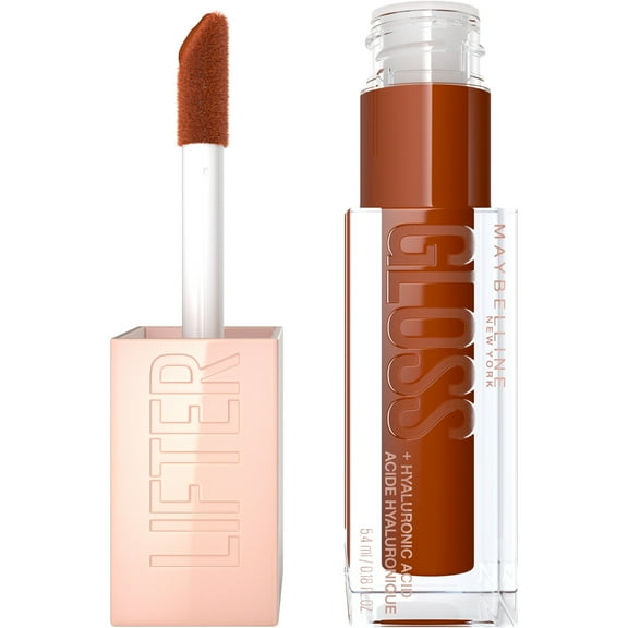 Maybelline Lifter Gloss Lifter Gloss Honeyd Lip Gloss, Caramel, 0.18 fl oz