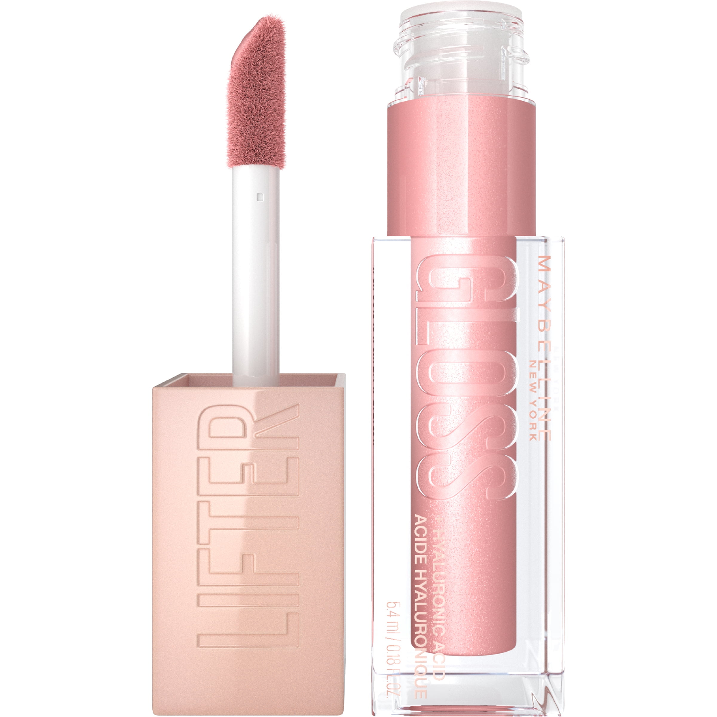 Maybelline Lifter Gloss Lip Gloss Makeup with Hyaluronic Acid, Opal