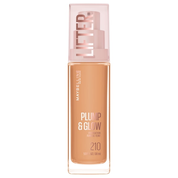 Maybelline Lifter Plump & Glow Foundation, Hyaluronic Acid, 210 Neutral, 1 Piece