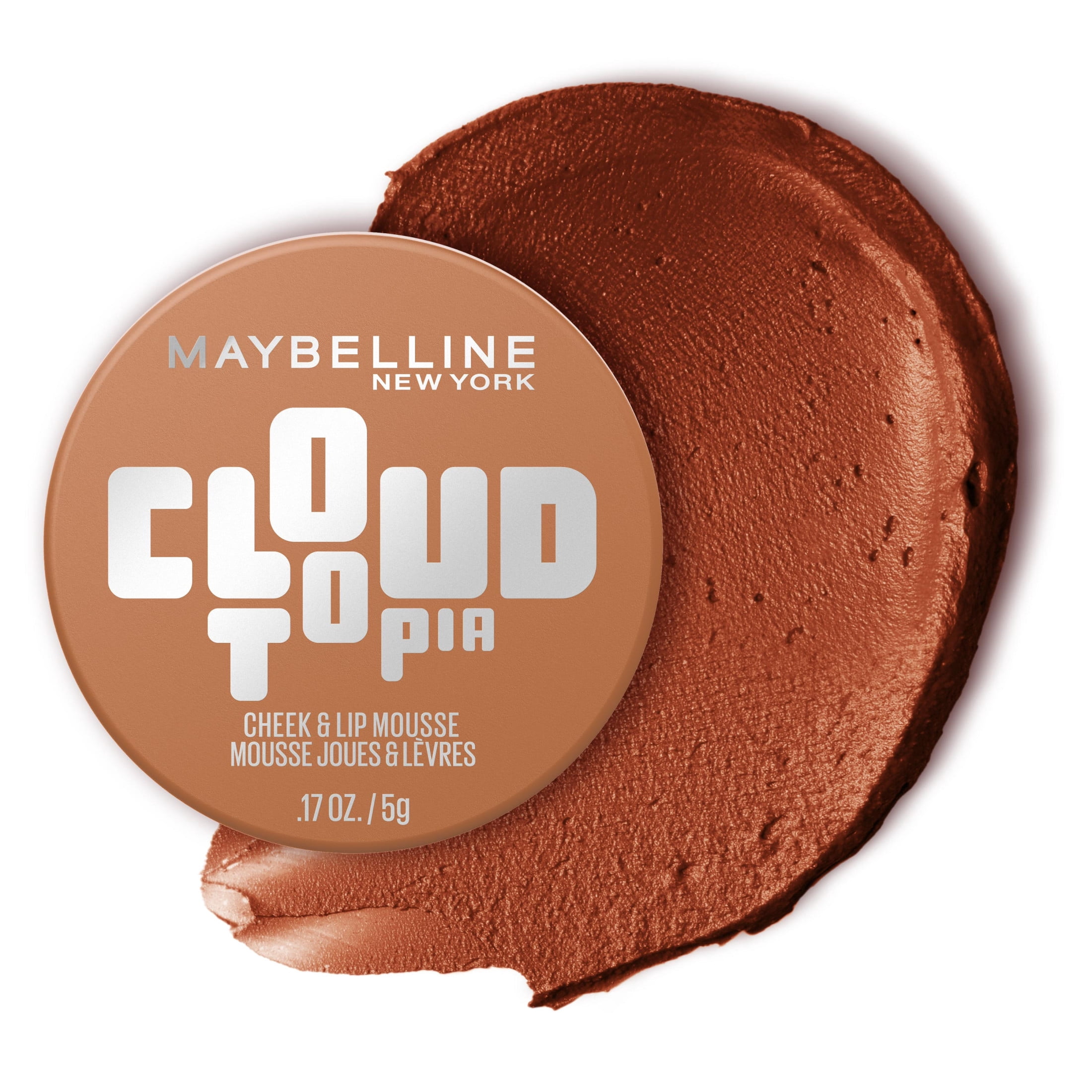 Maybelline Cloudtopia Whipped Matte Cheek and Lip Mousse Blush, Toasted Sky, 2.03 fl oz