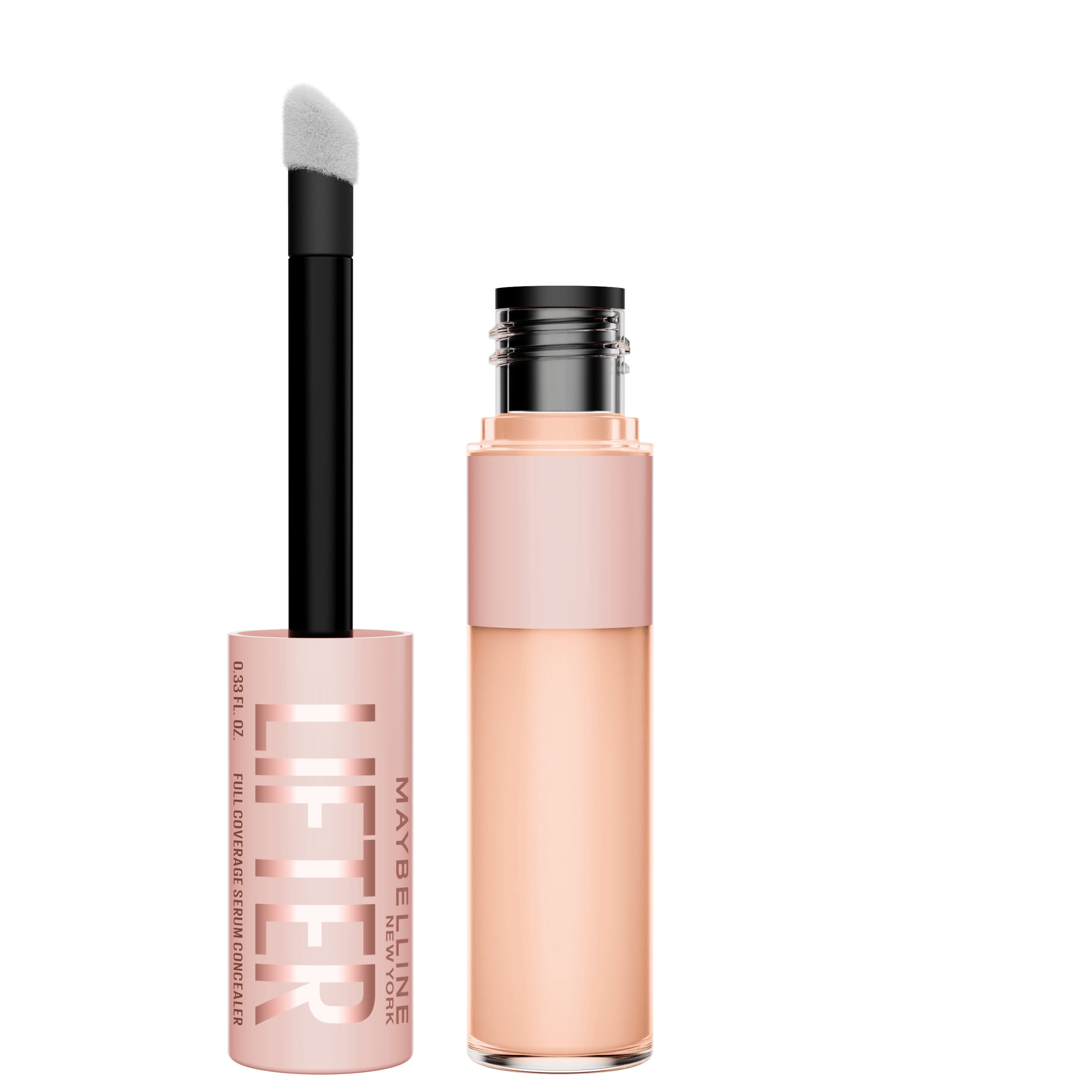 Maybelline Lifter Serum Concealer Makeup with Peptides and Caffeine, Vegan, 05 Warm, 1 Piece