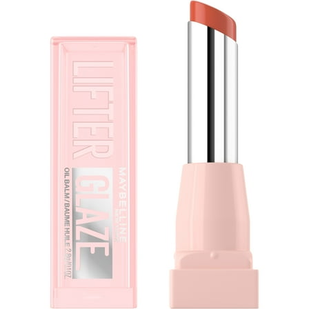 Maybelline Lifter Glaze Oil Balm with Hydrating Oil Blend, Caramel Glow, 0.1 oz