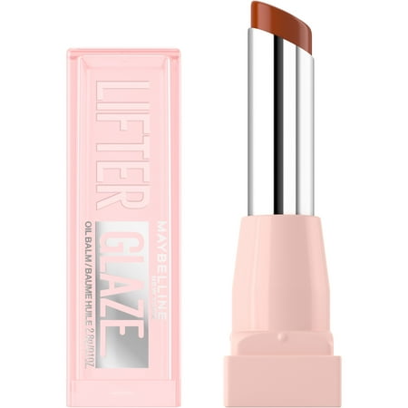 Maybelline Lifter Glaze Hydrating Lip Gloss Oil Balm with Hydrating Oil Blend, Latte Crush, 0.1 oz