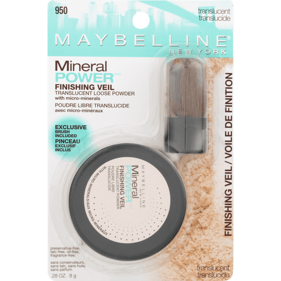 Maybelline Mineral Power Powder Foundation Makeup, Translucent, 0.28 fl oz