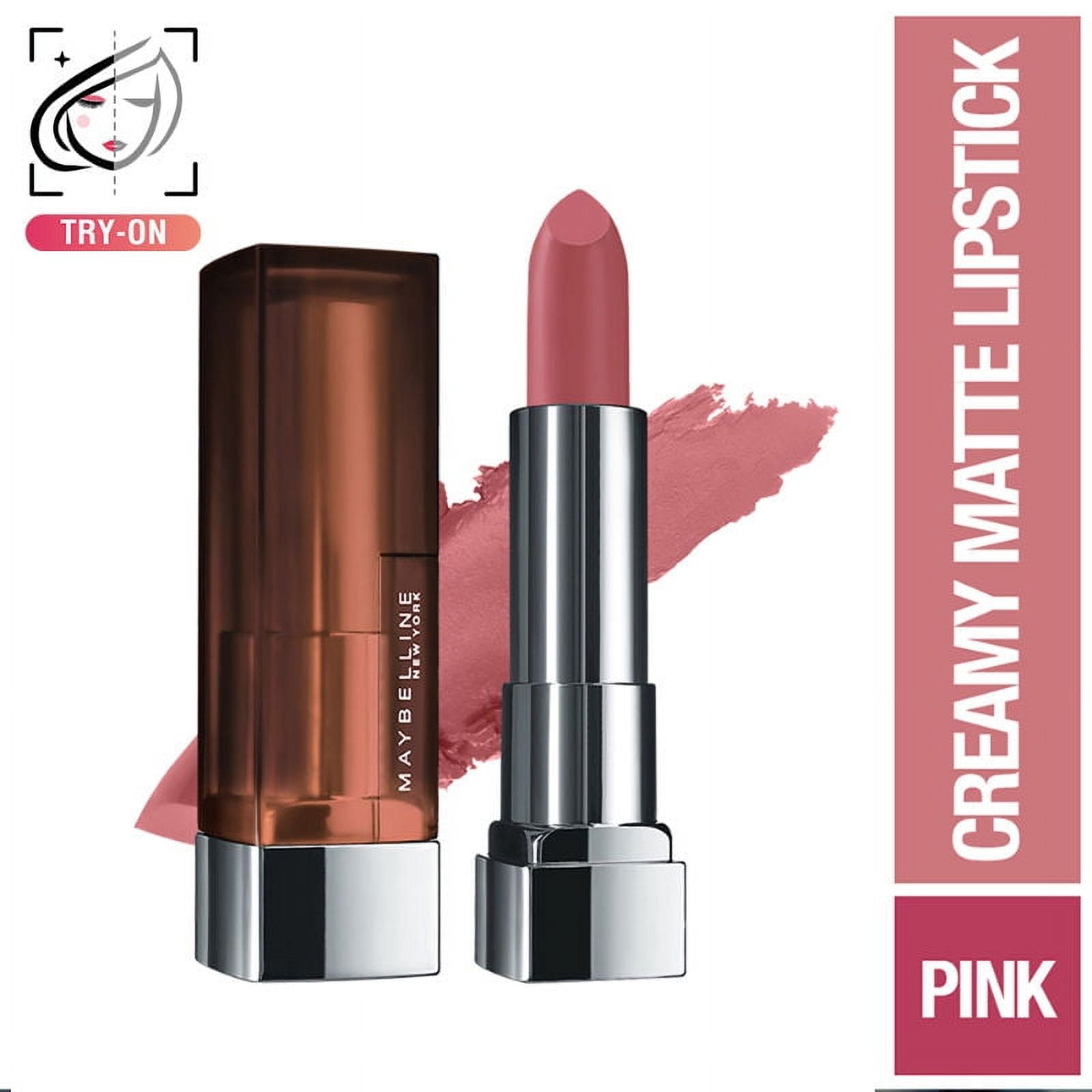 Maybelline New York Color Sensational Creamy Matte Lipstick 507 Almond Pink