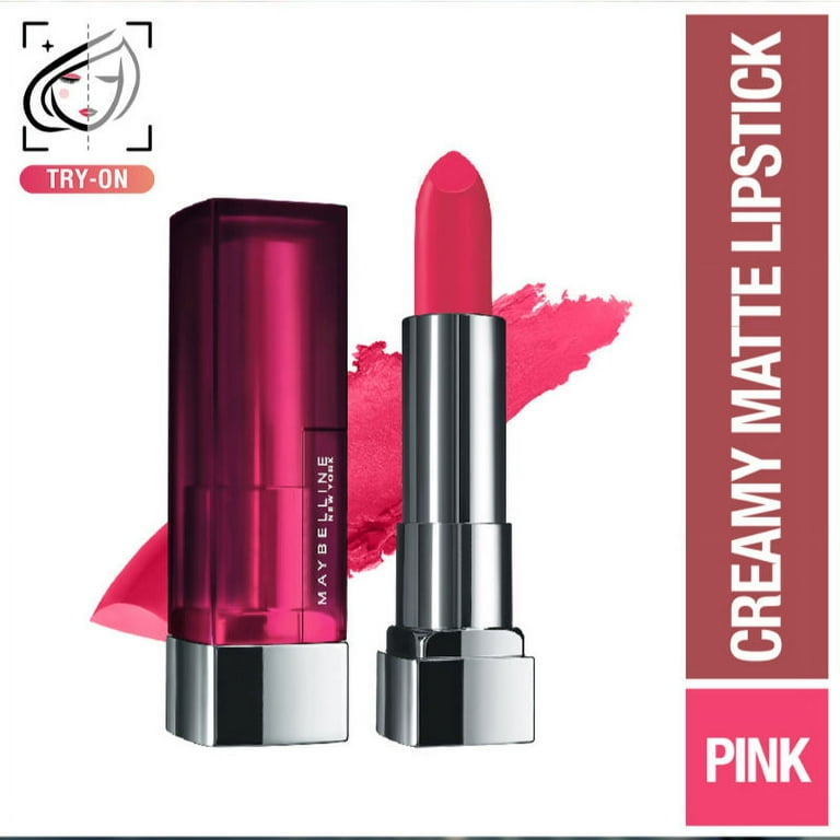 Maybelline New York Color Sensational Creamy Matte Lipstick 630 Flaming Fuchsia