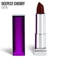 thumbnail image 1 of Maybelline New York Color Sensational Red Lipstick, Satin Lipstick, Deepest Cherry, 0.15 oz, 1 of 8