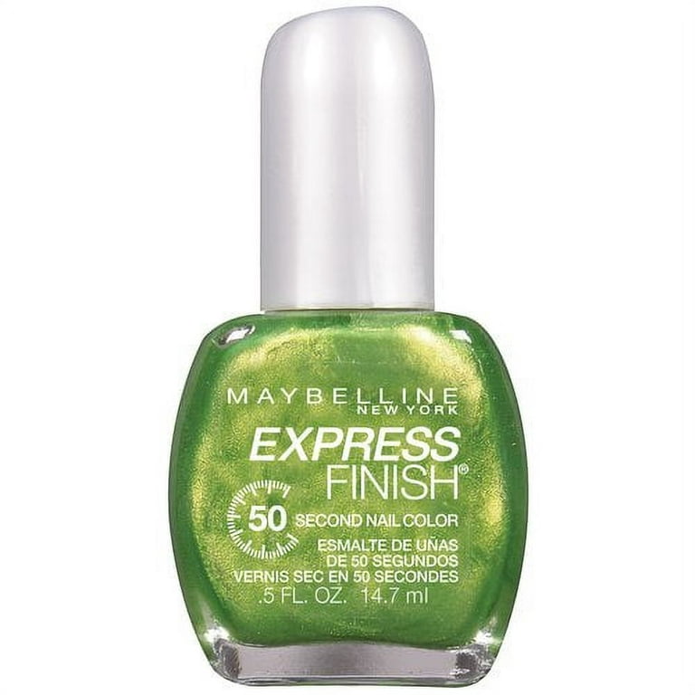 50 Express Finish Maybelline Green 900 Go Second Go Nail Color, York New