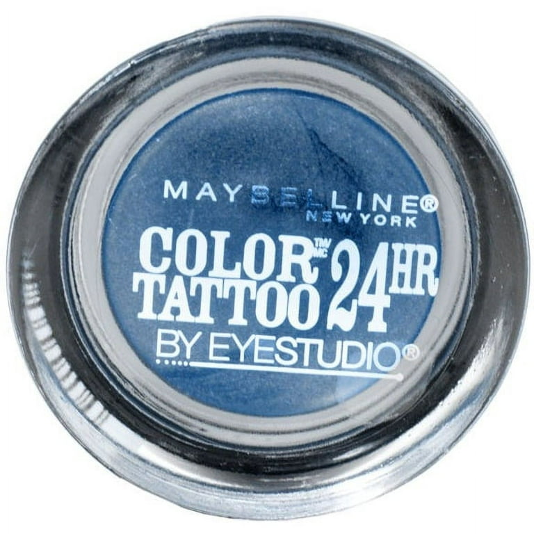 75 Fl. Color 0.14 24 Cream Oz. Eye Maybelline New Electric York Metal Tattoo Hour Eyeshadow, Blue, Gel Studio