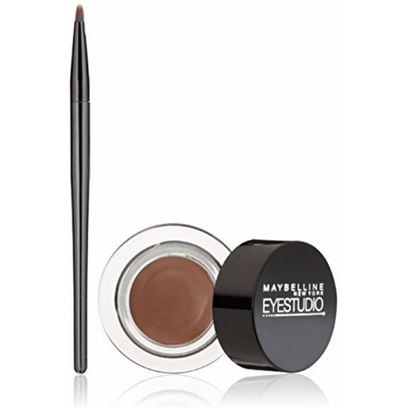 Maybelline New York Eye Studio Lasting Drama Gel Eyeliner, 952-Brown, Waterproof .106 oz Jar (Pack of 2)