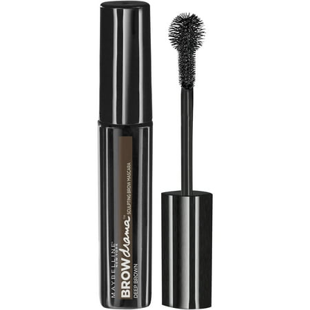 Maybelline New York Eyestudio Brow Drama Sculpting Brow Mascara, Deep Brown, 0.23 Fl Oz