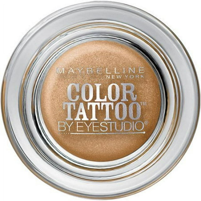 Maybelline New York Eyestudio ColorTattoo 24HR Cream Gel Eye Shadow, Bold Gold, 0.14 oz