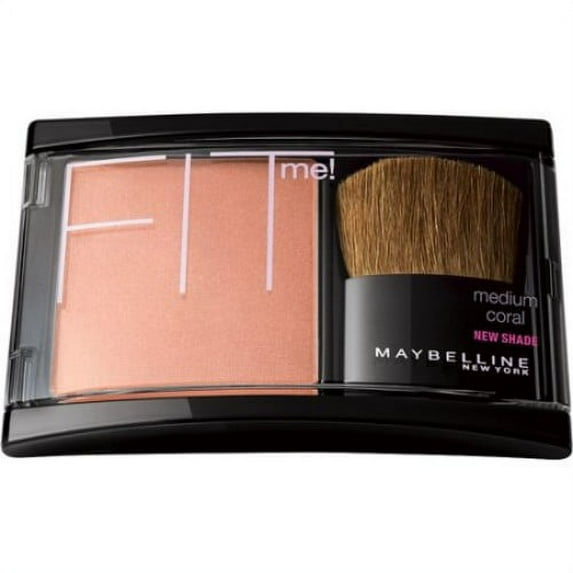 Maybelline New York Fit Me Blush, 202 Medium Coral, 0.16 Oz.