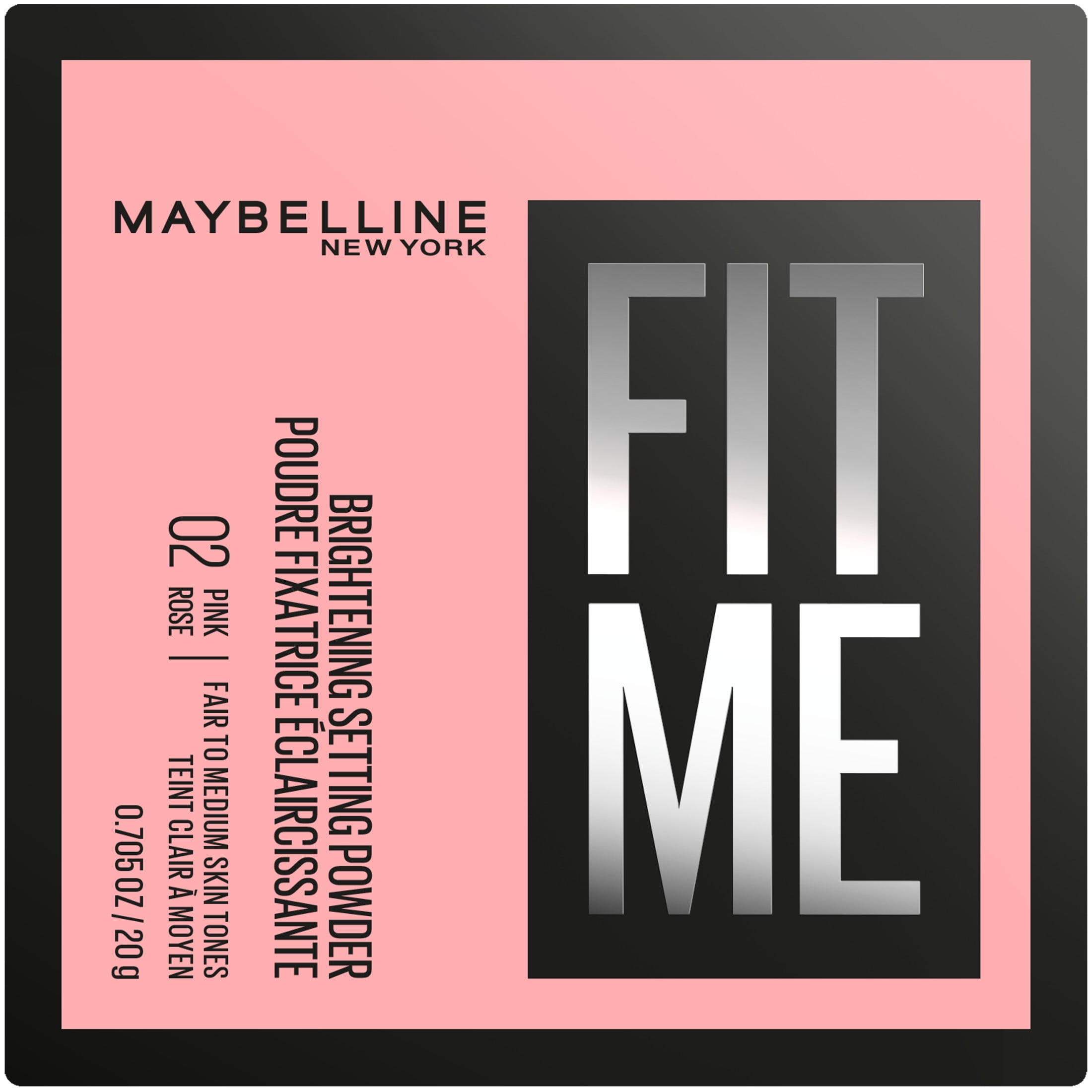 Maybelline Fit Me Loose Finishing Powder, 02 Pink, 0.71 oz