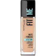 Maybelline New York Fit Me Matte Plus Poreless Foundation Makeup, Pure Beige, 1 Fl Oz