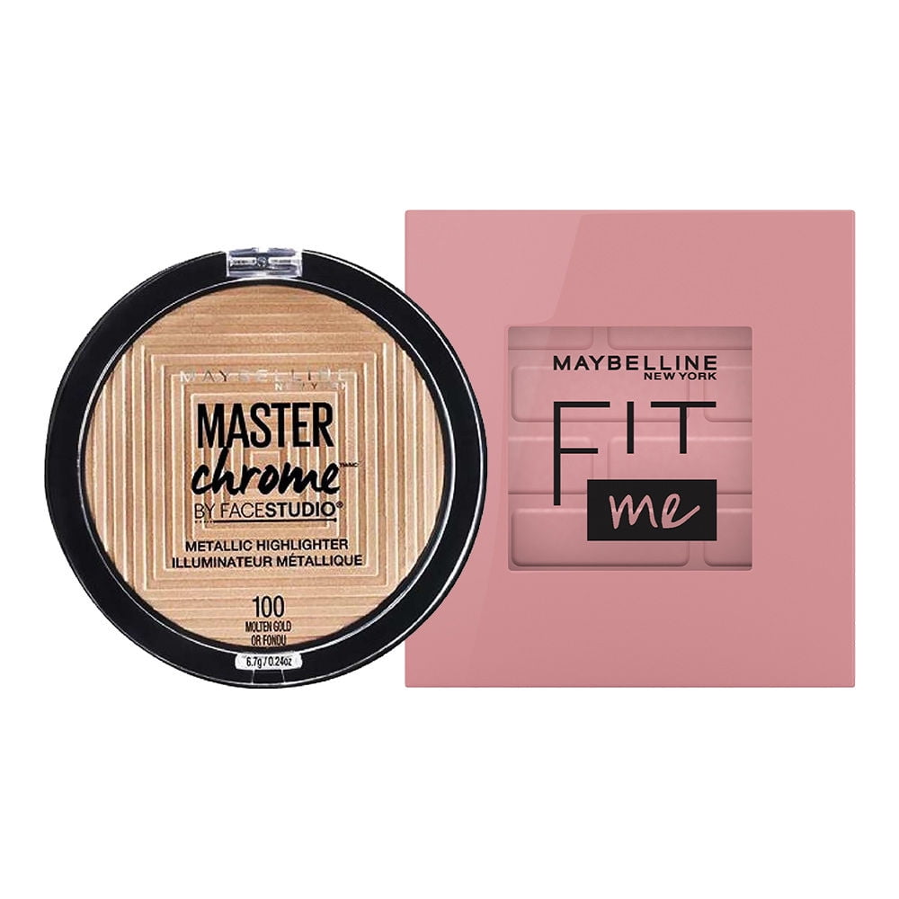 Maybelline New York Fit Me Mono Blush + Master Chrome Metallic Molten