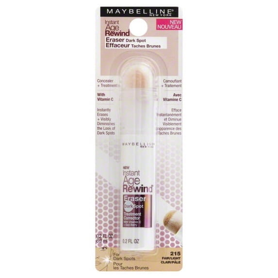 Maybelline New York Instant Age Rewind Eraser Dark Spot Concealer, 215 Fair/Light, 0.2 Fl. Oz.