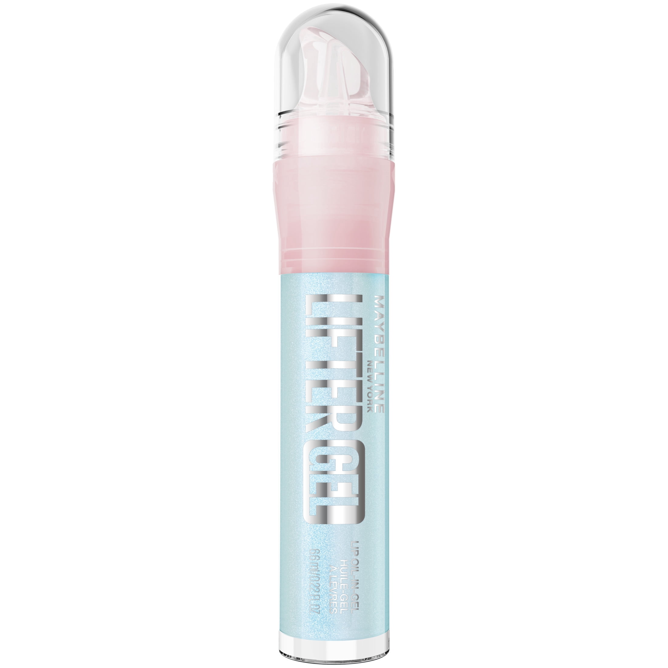 Maybelline Lifter Oil-in-Gel Lip Gloss, Lip Oil with Hyaluronic Acid, Blue Boba, 0.22 oz