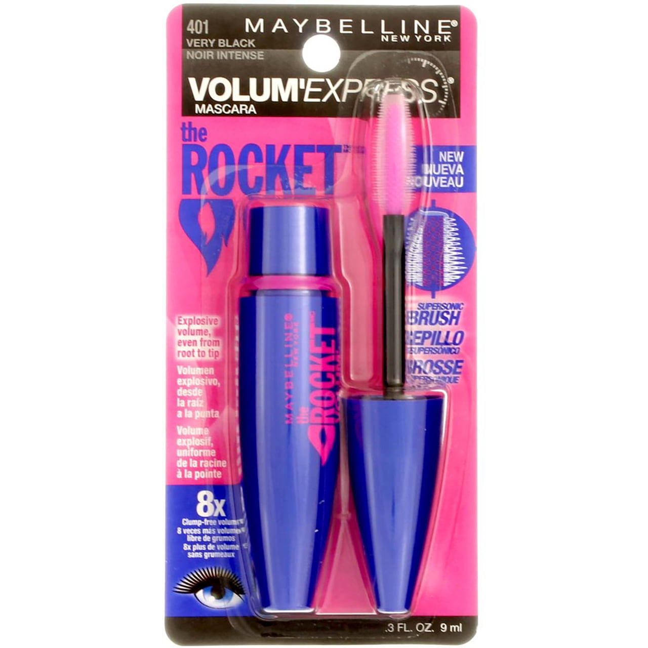 Maybelline New York Volume Express The Rocket Washable Mascara Very Black 401 03 oz