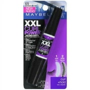 Maybelline New York XXL Curl Power Volume + Length Washable Microfiber Mascara, 572 Brownish Black, 0.17 Fl. Oz.
